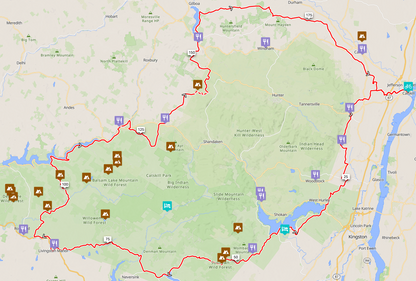 Catskills Bikepacking 200 Mile Loop